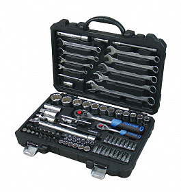 На сайте Трейдимпорт можно недорого купить Набор инструментов 82 предмета 1/4"&1/2" (12-гр.)(4-32мм) Forsage F-4821-9. 
